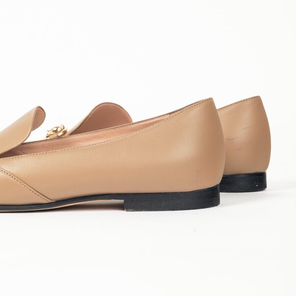 Gucci Beige Horsebit Leather Loafers - Picture 9 of 11